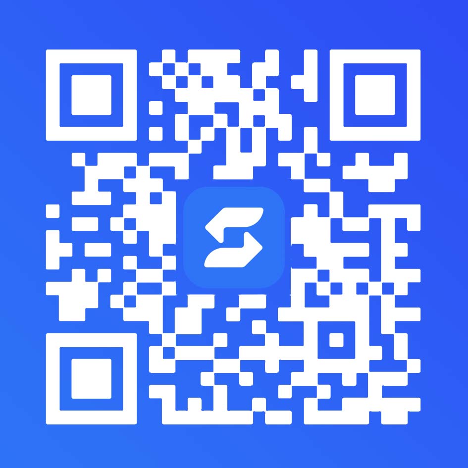 QR کد دانلود اپلیکیشن سواپ‌ولت